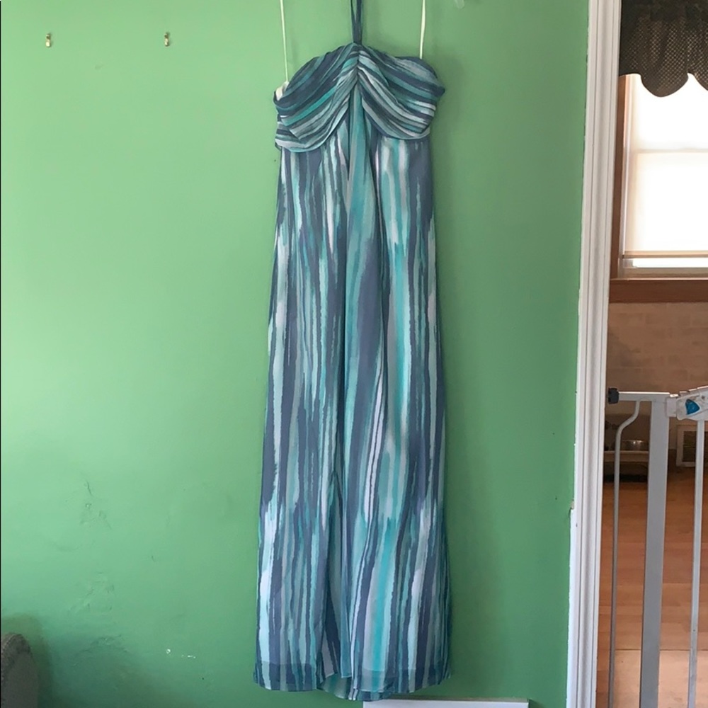 Long blue dress